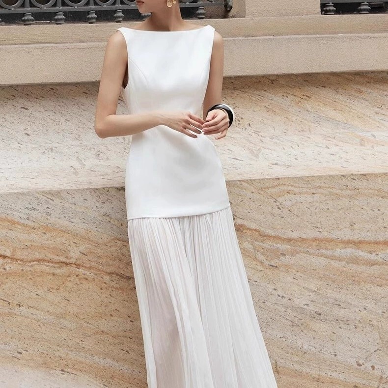 Black Evening Dress for Women, High-End Luxury, Suitable for Annual Meetings, Coming-Of-Age Ceremonies, Banquets, Host Events, with a Sophisticated Feel, Party Dress for Summer
