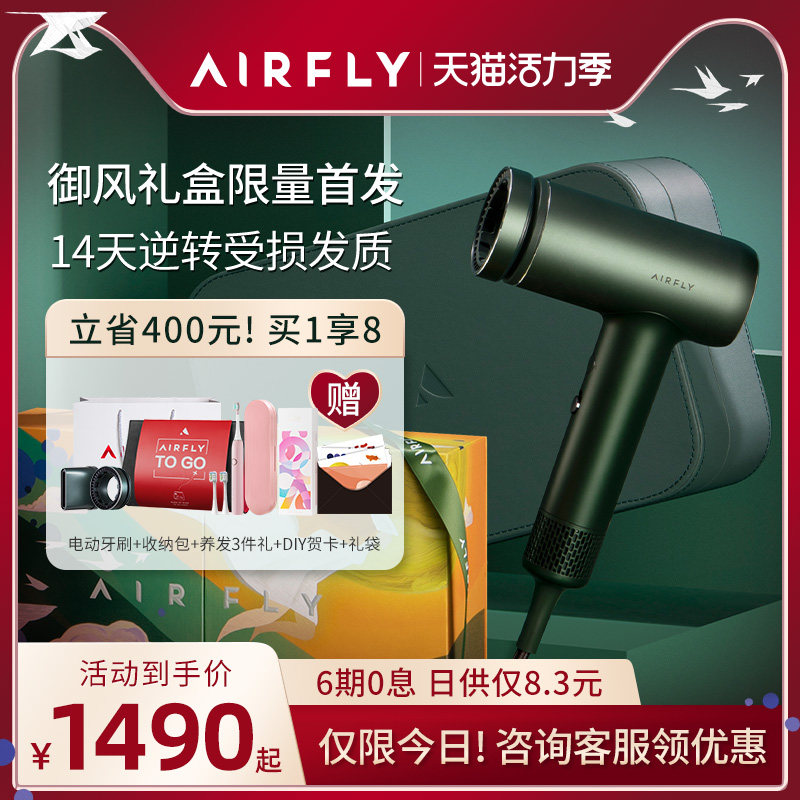 AIRFLY hair dryer Household anion caviar hair care Porsche quick-drying high-speed hair dryer Tanabata gift for women
