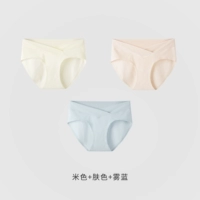 [3 полосы 3 штуки] LAN Jing Modal [бежевый цвет+цвет кожи+туманно -синий]