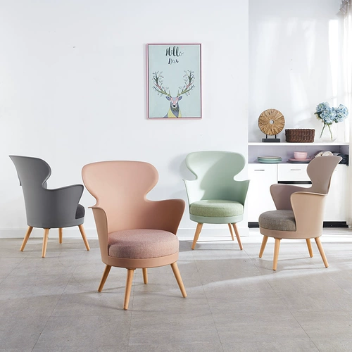 Zhonglong 772 Одиночный стул легкий роскошный скандинавский ins ins winds leisure Стул Балкон Макарон Макарон Стофс