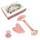 Rose Quartz Gua Sha Set Pouvoir Jade Roller Gua Sha Scr