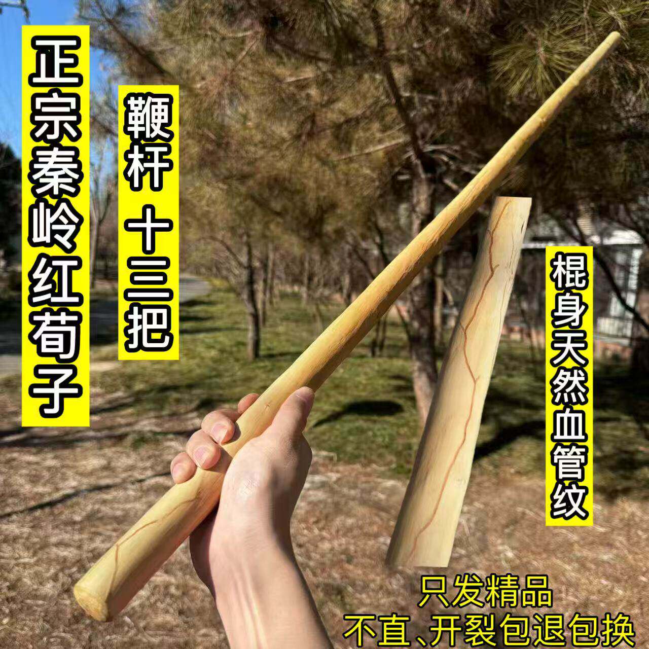 🔥西北秦岭红栒子牛筋鞭杆 |多功能棍棒🌟-太极棍-淘宝好物网