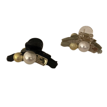 Temperament Pearl Hair Clip Medium Shark Clip High-end Female Bangs Forehead Broken Hair Clip Headwear Half-tied Hair Clip