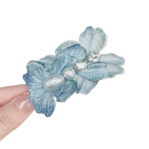 Percentage Sweetness Flowers Pearl Water Drill Hairpin Clip Elegant Liu Sea Clip Gentle hair clip Hair Clip Hair-clip Hair Clip