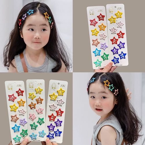 Детский пентагон Стрижка Симпатичная Пинг -Девушка боковая линия БЛИЕР BB FULC