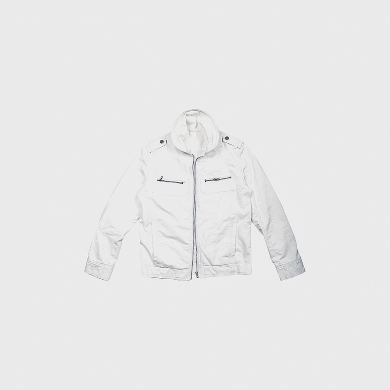 Yewhaw “Blizzard” Ice Frost White Motorcycle Jacket