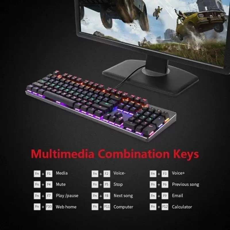 MOTOSPEED K73 смешанная легкая механическая клавиатура с подсветкой RGB Custo