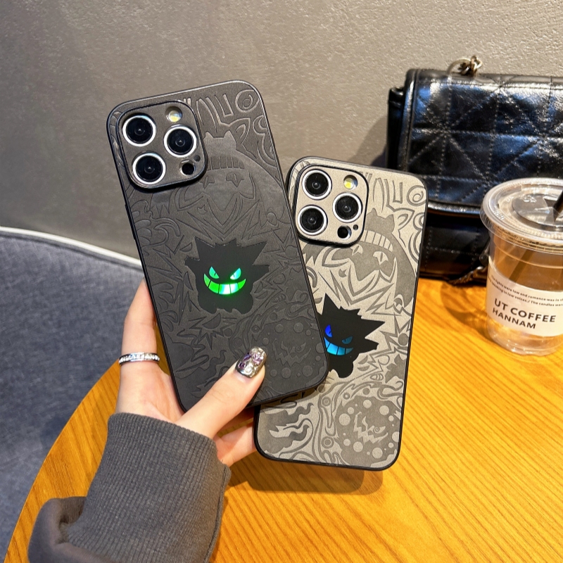 Colorful Gengar Phone Case with Dustproof Net for Apple 17 Pro Max, New iPhone 16 Pro Anti-Drop Case, 15 Plus Leather Texture, 14 Trendy Brand, 13 for Men and Women, Apple 12 Max High-End Feel, 11 Protection Colorful Gengar Phone Case with Dustproof Net for Apple 17 Pro Max, New iPhone 16 Pro Anti-Drop Case, 15 Plus Leather Texture, 14 Trendy Brand, 13 for Men and Women, Apple 12 Max High-End Feel, 11 Protection