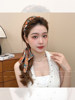 Vintage Toothed Comb Wave Ribbon Headband for Women 2025 New High Cranial Top Hair Tie Integrated Headband Hair Tie Hairpin Headwear