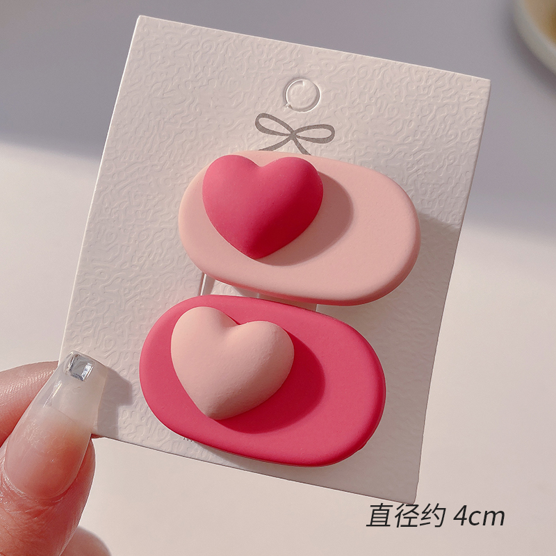 images 6:Pink hairpin 2023 new little hair card side Liu Hai clip cute side love duck mouth clip headdress