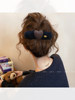 Plush Heart-Shaped Duckbill Hair Clip for Women 2025 New Style High-End Hairpin One-Word Clip for Back of Head Hair Accessory