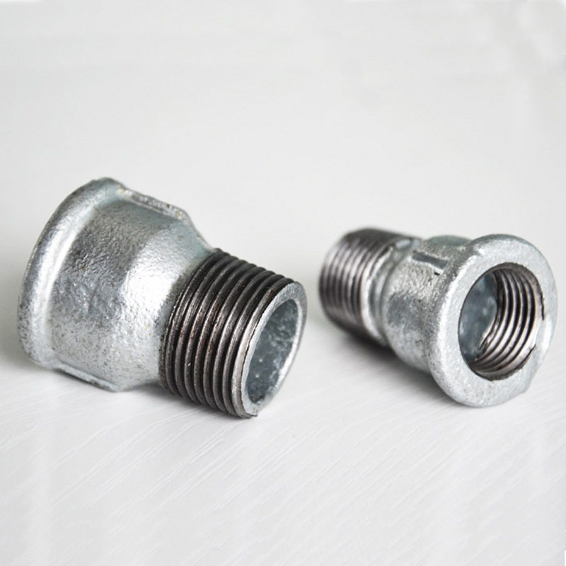 Galvanized inner and outer wire direct water fittings Inner and outer thread straight through direct head pipe ancient DN120 25 32 40 50