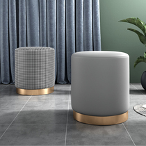 Nordic small stool Home swapped shoes stool Bench Cortical Footstool Living-room Net Red Creative Round Bench Light Extravagant and short stool