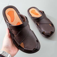 2023 dép có lỗ mới cho nam thoáng khí Bao Đầu phiên bản đầu bếp Hàn Quốc chống trượt làm việc dép chạy bộ thể thao cho nam dép xăng đan đầu bếp