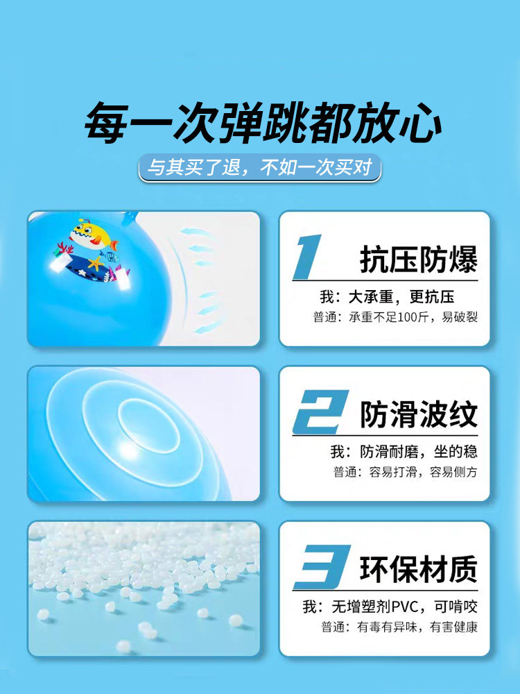 Yoga Ball for Children's Sensory Integration Training, Fitness Ball for Babies with Ears, Large Horn Ball for Adults, Thickened and Explosion-Proof