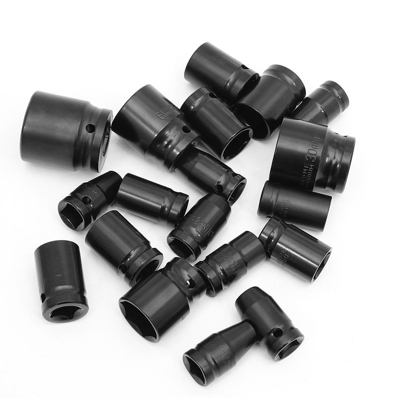 1 2 hexagonal pneumatic wrench short sleeve head electric screwdriver Dafei pneumatic puller wrench set auto repair tools 8-32mm