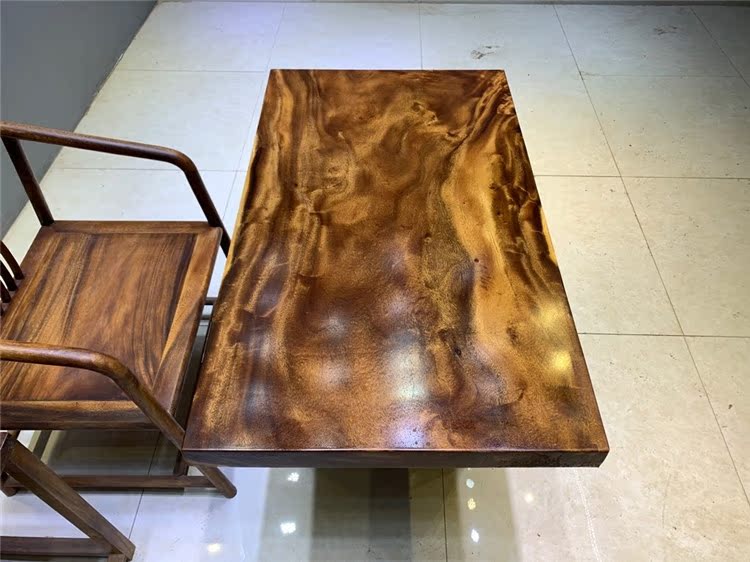 Size: 106*62*6 walnut large board solid wood log tea table tea table office conference table dining table