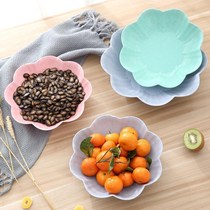 Flower type fruit tray living room tea table plastic candy tray dry fruit tray office snacks tray small fruit tray