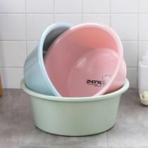 Deepen the design Three sets of round thickened plastic Home Large washbasin Baby basin Laundry basin Wash Basin