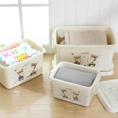  Large number containing box with wheel plastic finishing box clothes bookcase placing clothes Number of covered rubber boxes Student storage