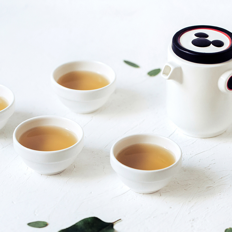 Good nest wondernest share set a pot of four cups of mickey portable bag type ceramic crack cup