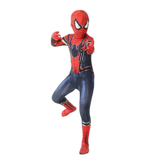 [Spiderman Tights Jumpsuit Childrens Halloween costume]