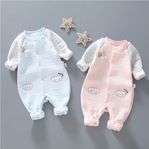 South Korea baby jumpsuit spring and autumn clothes cotton autumn clothes men and women baby cotton autumn winter ha clothes climbing clothes autumn