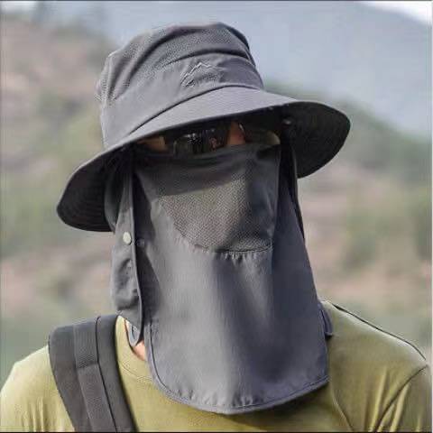 Tibet travel equipment sunscreen hat sunshade hat men's sunscreen outdoor fishing cover full face lure hat outdoor hat summer