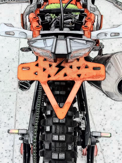 KTM790/890改装专用短尾架 有效缩短车身比例轻量化车身