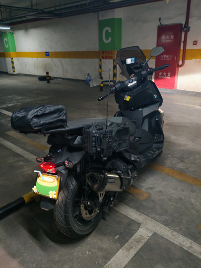 宝马摩托C400GT原装位专用边包支架挂载工具箱备用油桶防水边包