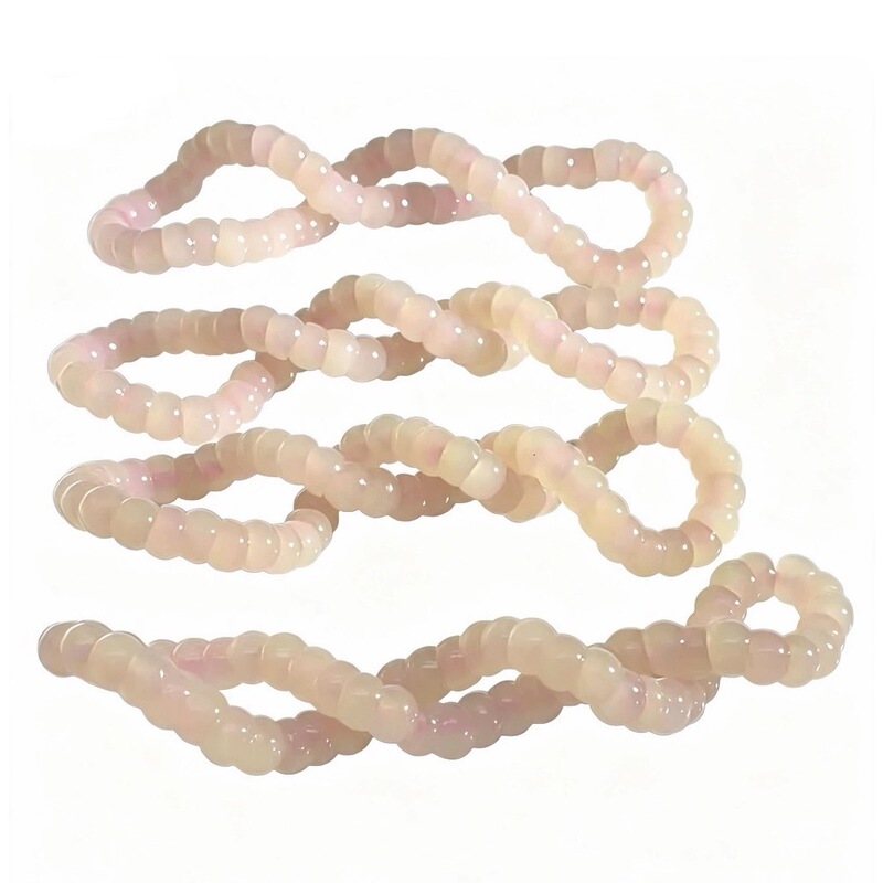 Hetian Jade Wild Ox Groove Lotus Root Powder Pork Intestine, Approximately 6mm, One Single Strand (C6-404.2) Hetian Jade Wild Ox Groove Lotus Root Powder Pork Intestine, Approximately 6mm, One Single Strand (C6-404.2)