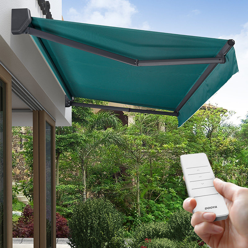 Home garden decoration hand-shrinking canopy outdoor balcony custom retractable awning villa foldable waterproof