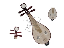 Rao Zhiyun Liuqin musical instrument Professional bone flower Liuqin with box Beginners introduction to playing