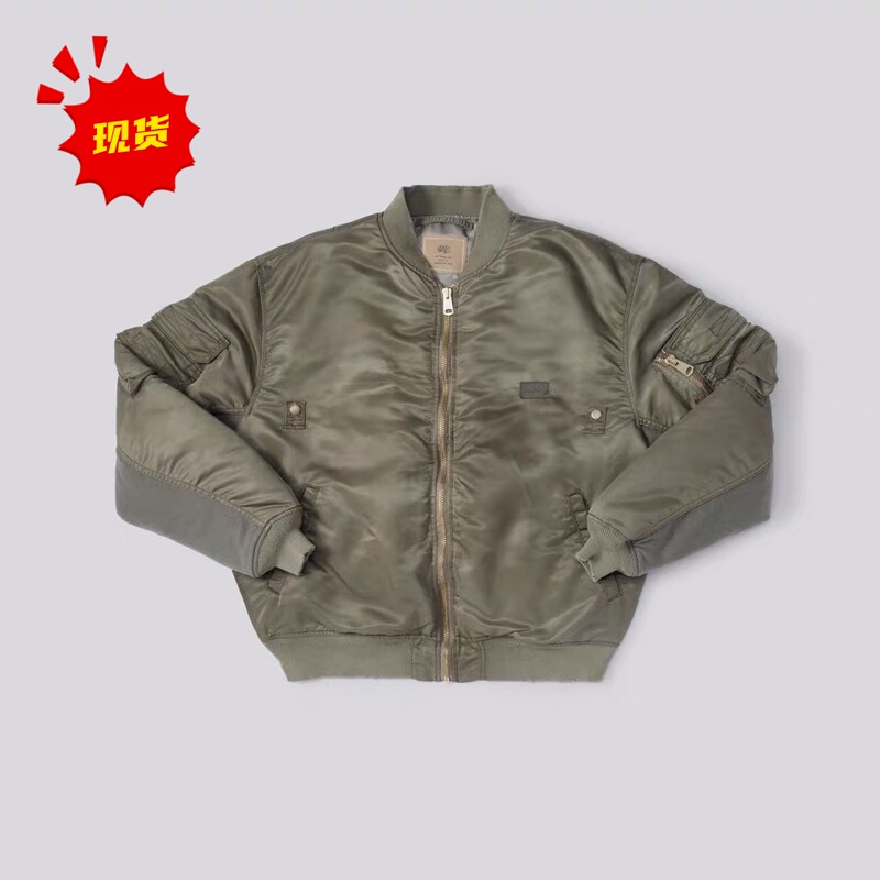 Nissan Flight Jacket Ma1 Oil Stain Distressed Mud-Dyed Long-Sleeve Autumn and Winter Cotton Jacket, Not Madness, Shawn Yue, No Faith