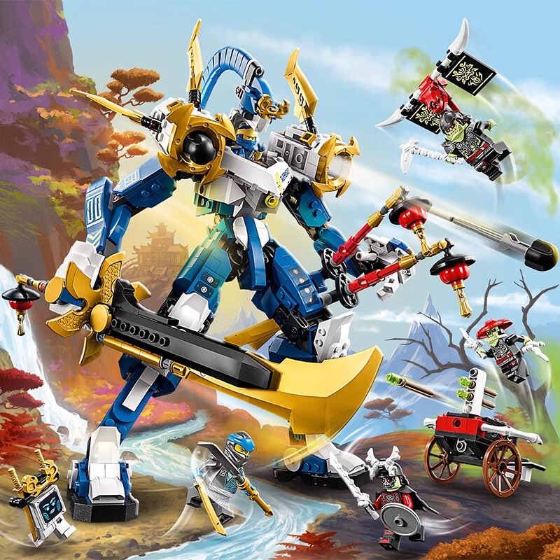 Ninjago Series Season 17 Lightning Jay's Titan Mech 71785 Boys' Building Block Toy 8-Year-Old Gift Ninjago Series Season 17 Lightning Jay's Titan Mech 71785 Boys' Building Block Toy 8-Year-Old Gift