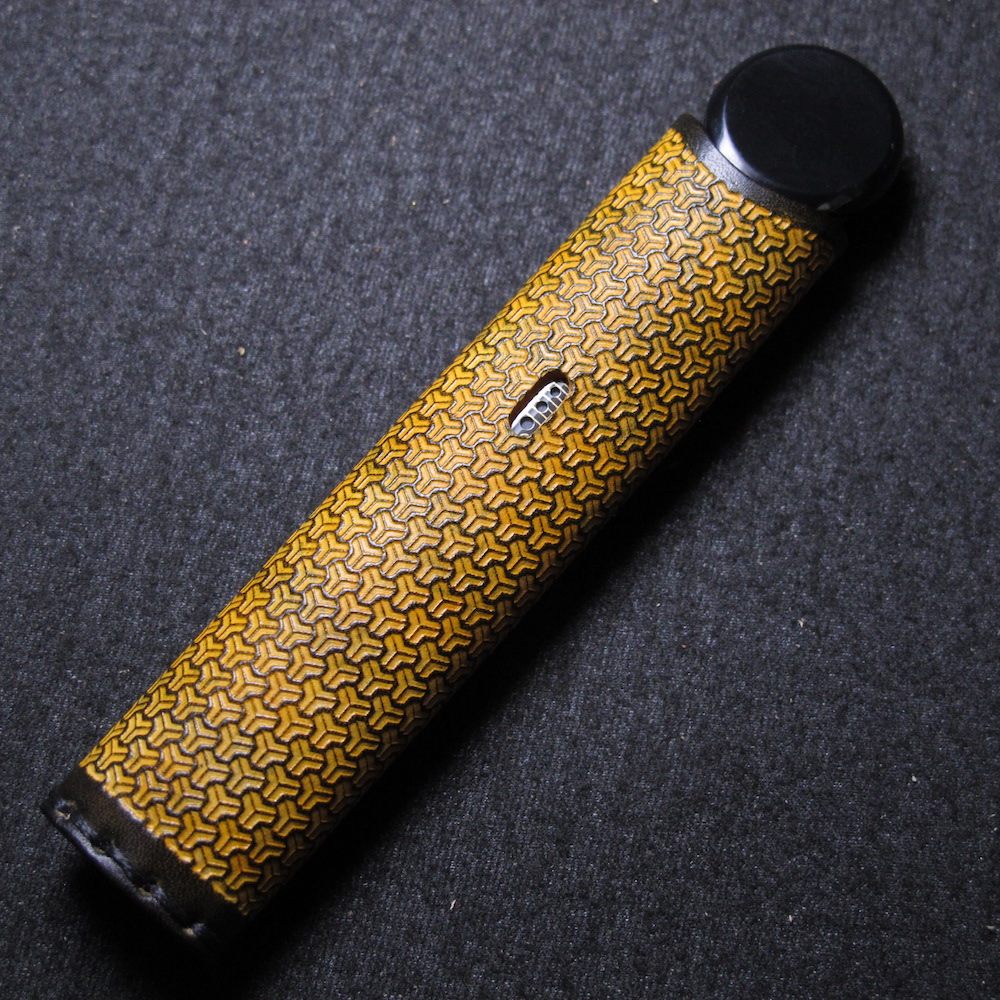 Hearspot Ceramic Rod Dragon's Forbidden Black Gold Limited Edition Protective Sheath Leather Jacket Handmade Mr. Genuine Leather Sun