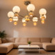 Authentic Moonlight Pendant Light for Living Room, French Vintage Magic Bean Living Room Lamp, High-End Bedroom and Dining Room Lighting