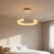 The Same Style as the Physical Store, Modern Minimalist Ring Crystal Living Room Chandelier, Light Luxury High-End Bedroom and Dining Room Lighting Fixtures, Jingchuan