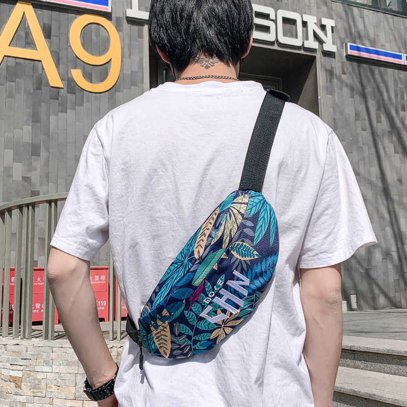 Skew Satchel male Chauded Japanese Bag Chest Bag Student Leisure Skew Cross Single Shoulder Bag Ins small Shoulder Bag Sports Purse