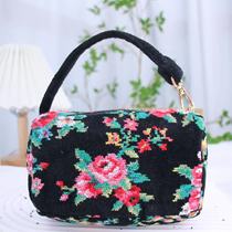 Ready in stock Feiler towel bag black duck raspberry fruit village flower handkerchief transformed handmade Boston wallet