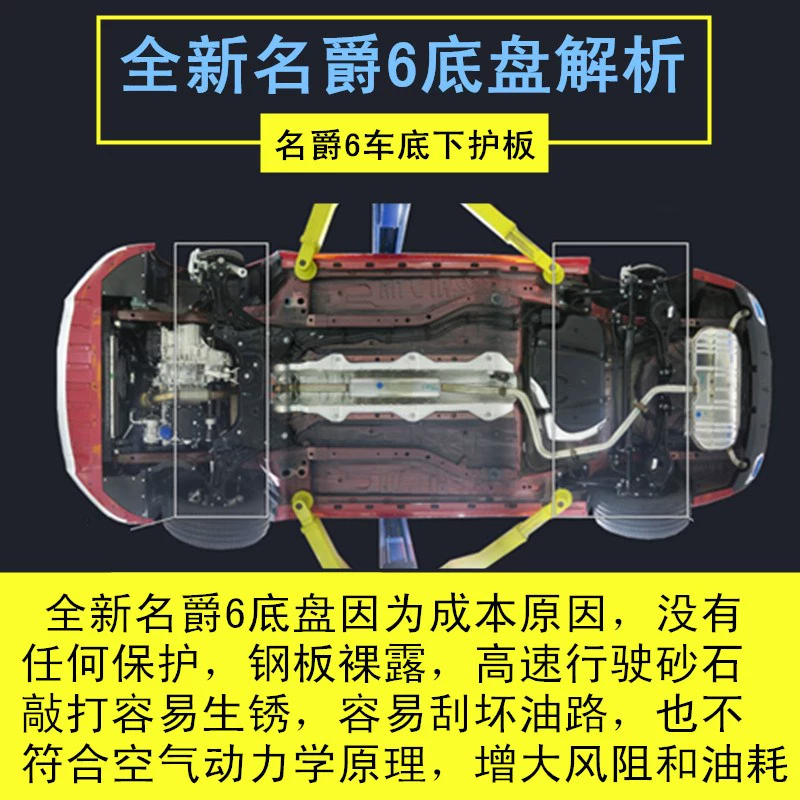 17 mới đáy xe 6 tấm bảo vệ khung gầm 2019 Tấm bảo vệ động cơ MG6 Tấm bảo vệ MG6 năng lượng mới Tấm bảo vệ MG - Khung bảo vệ