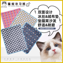 Cat Dog Mat All Season Universal Removable Washing Summer Cool Mat Sleeping Mat Cooling Mat Kitty Dog Pets Ice Silk Nest Cushion
