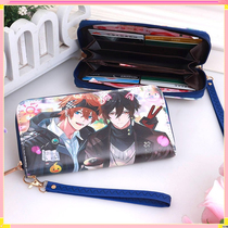 New childrens zero wallet Korean version printed mobile phone bag cartoon bell from the cross section boys hand long wallet