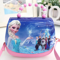 Ice Pack Bag Chic Edge Princess Girl Fashion Children Girl Cartoon Printed Love Sand Handbag Sloping Satchel