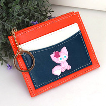 2022 New Cartoon New Creative Key Bag Cartoon Cute Day Ensemble Teenage Hearts Card Bag Zero Wallet Children