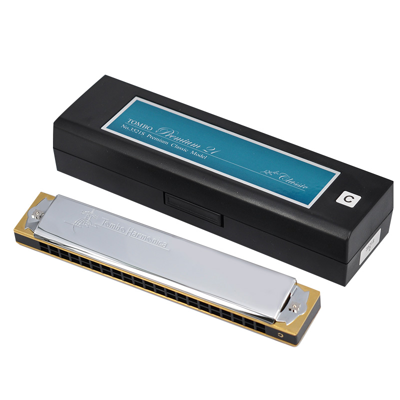 Japan imported TOMBO Tongbao 3521S original 21-hole playing advanced professional polyphonic harmonica novice beginner