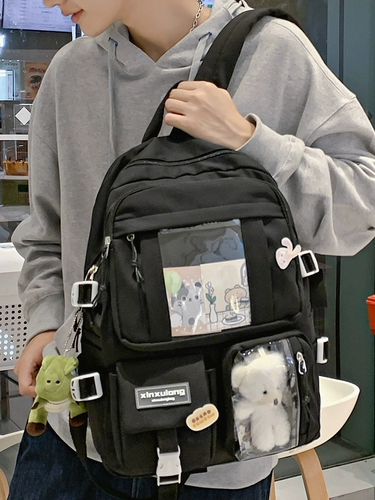 Ранец, рюкзак, вместительная и большая японская сумка через плечо, для средней школы