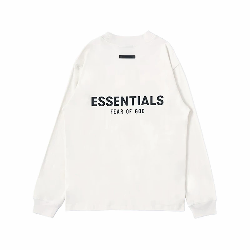 ESSENTIALSKKK новое письмо длинный рукав футболка аутентичный американский вариант свободная многолиния высокий уличный стиль свободная пара трендовый бренд