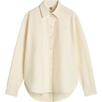 TOTEME Womens Lemon Yellow Letter Print A-Line Crisp Shirt Top