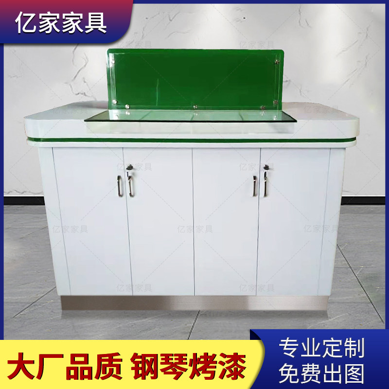 Bank Fill Single Bench filling table Baking Varnish Filling in Model Table Hall Double-sided Fill in Single Desk Poo Service Counter Customised